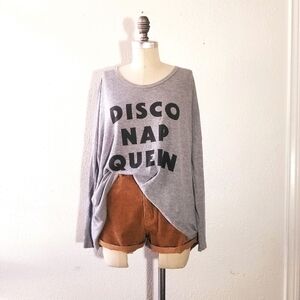 WILDFOX Alanna Thermal Disco Nap Queen Top Tunic